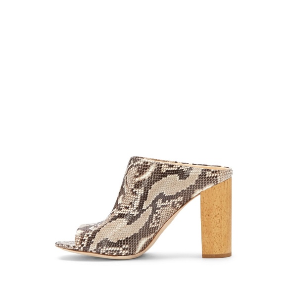 VC Signature Tad Natural Glazed Python Mules - Picture 2 of 7